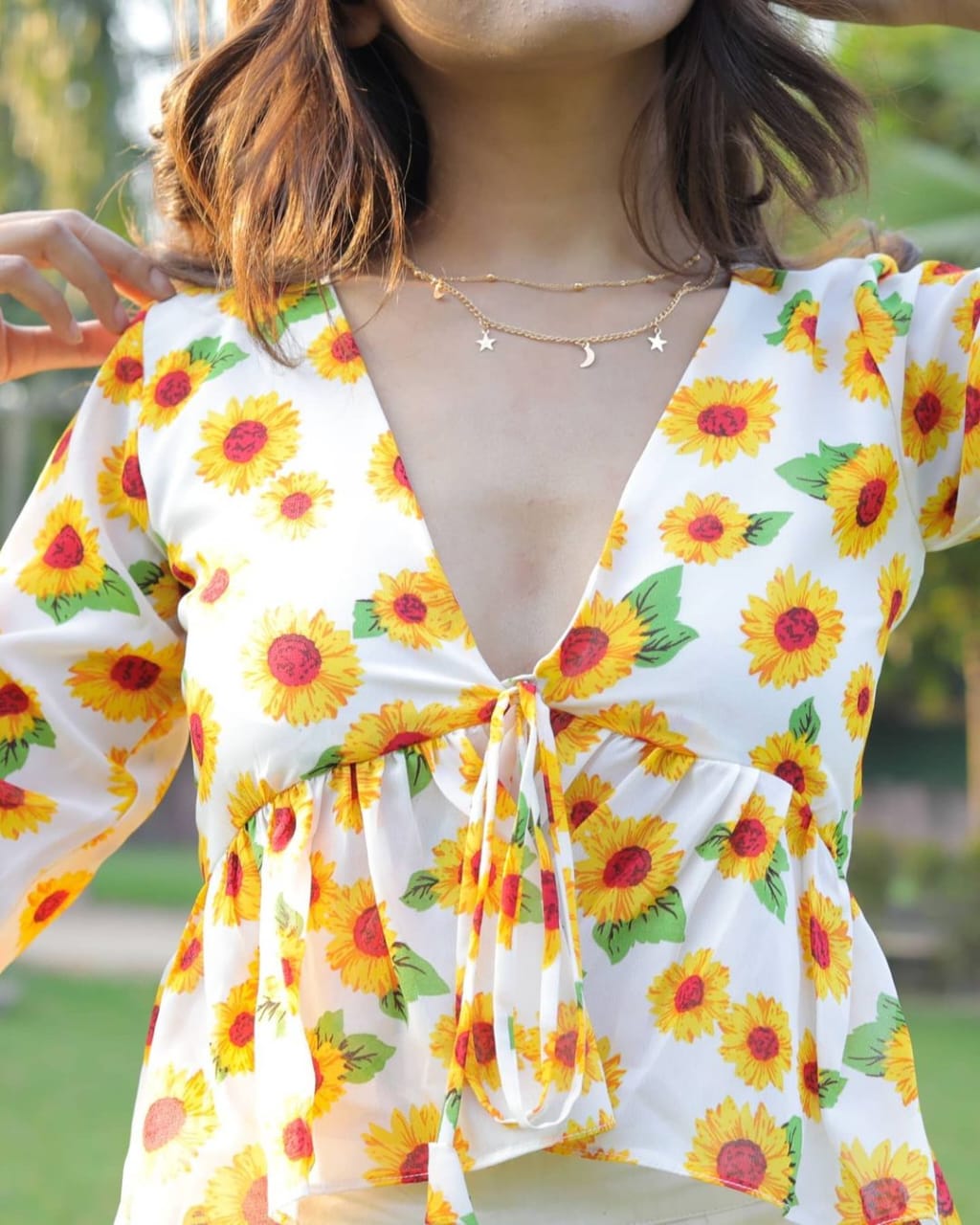 Sunflower Shrug top