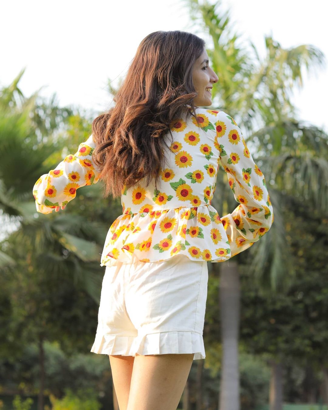 Sunflower Shrug top