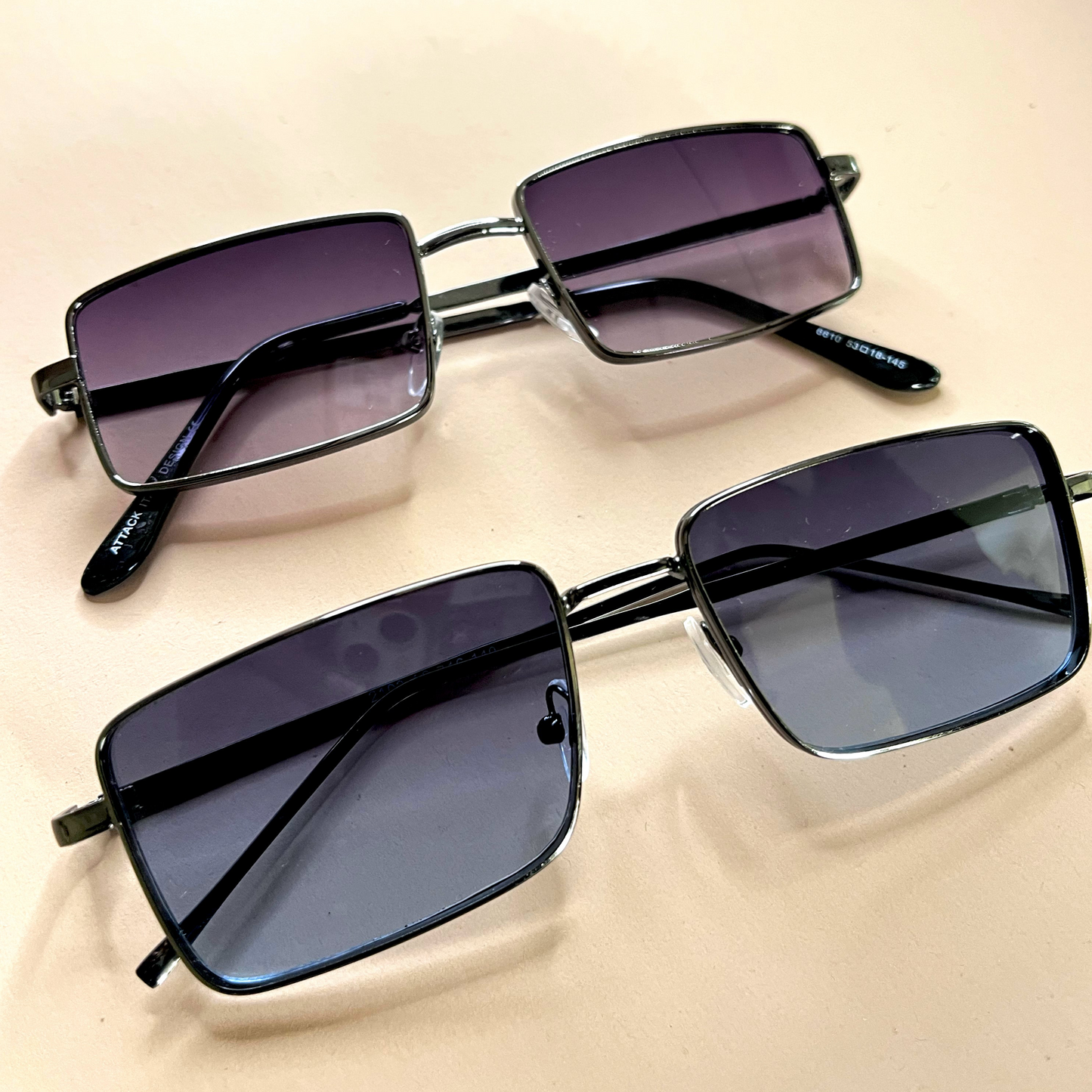 Metal Rim Blue Ombre Sunglasses