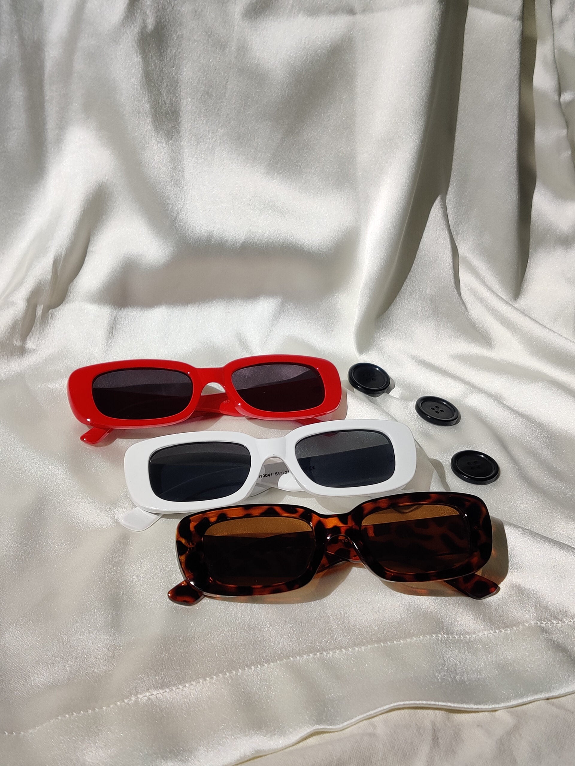 Rectangular Red Glasses